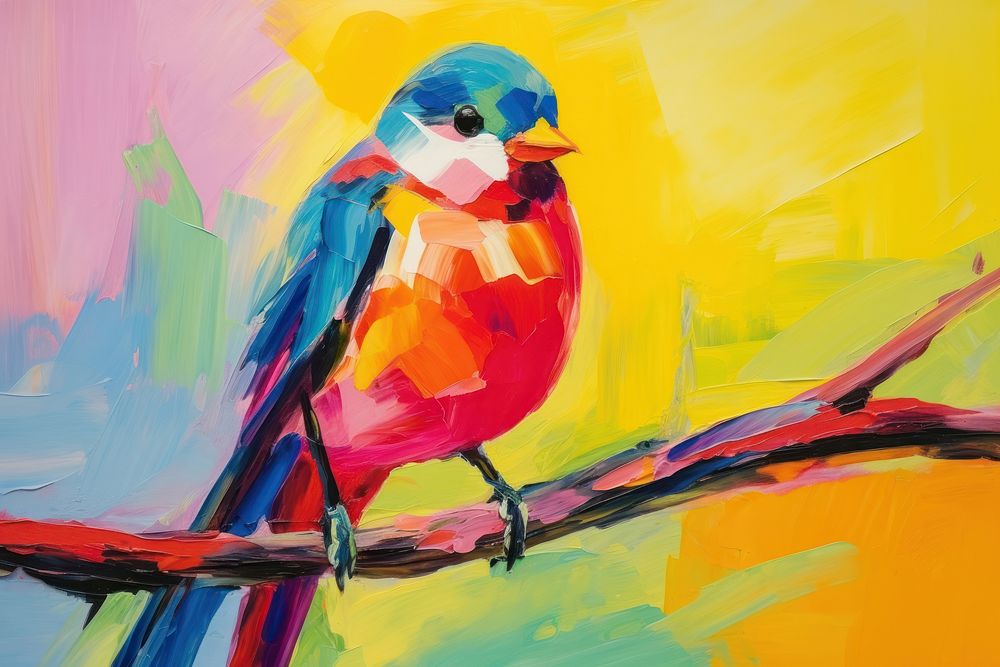 Bird painting animal art.