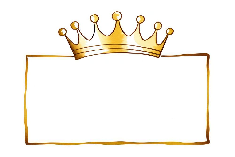 Chess frame crown tiara paper.