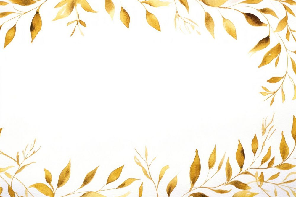 Ivy border frame backgrounds pattern gold.