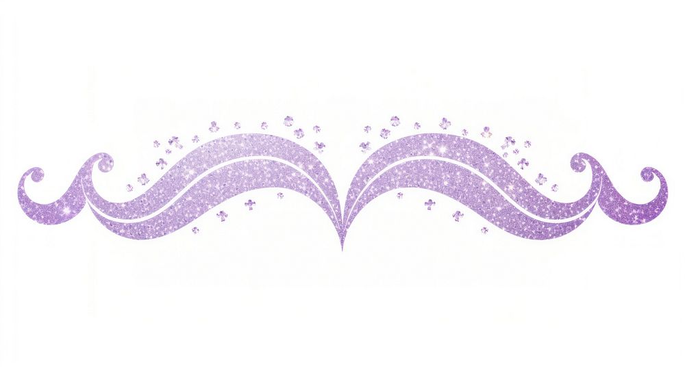 Lavender divider ornament pattern purple white background.