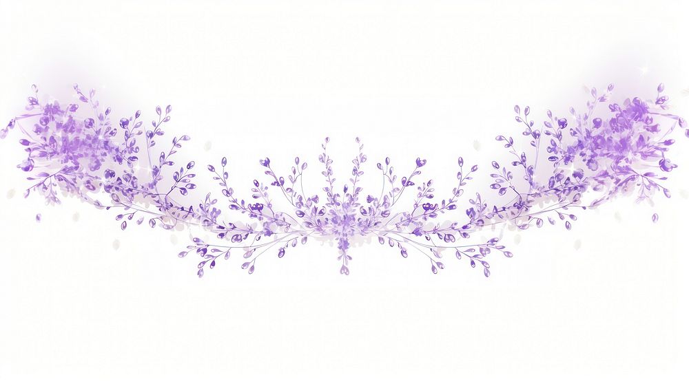 Lavender divider ornament pattern flower purple.