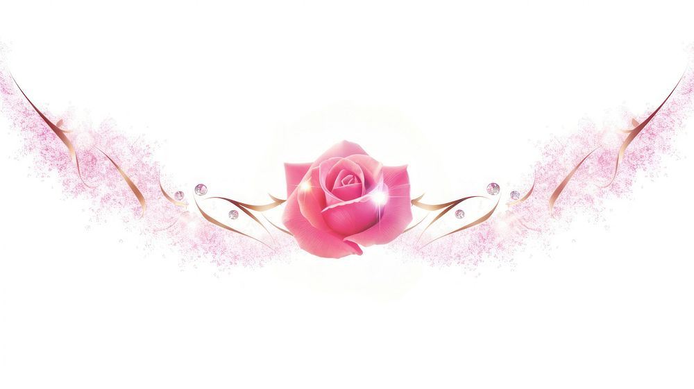 Rose divider ornament flower plant pink.