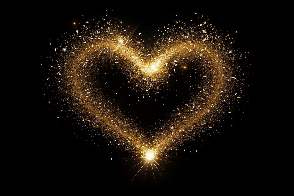 Heart sparkle light glitter backgrounds sparks night.