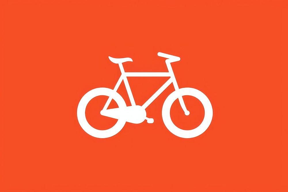 Minimal Abstract Vector illustration of a bicycle vehicle sign transportation.