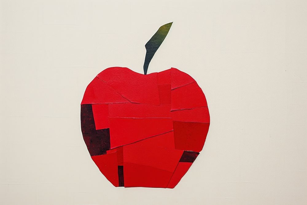 Apple art painting creativity.