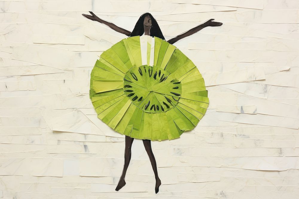 Kiwi fruit art representation creativity.