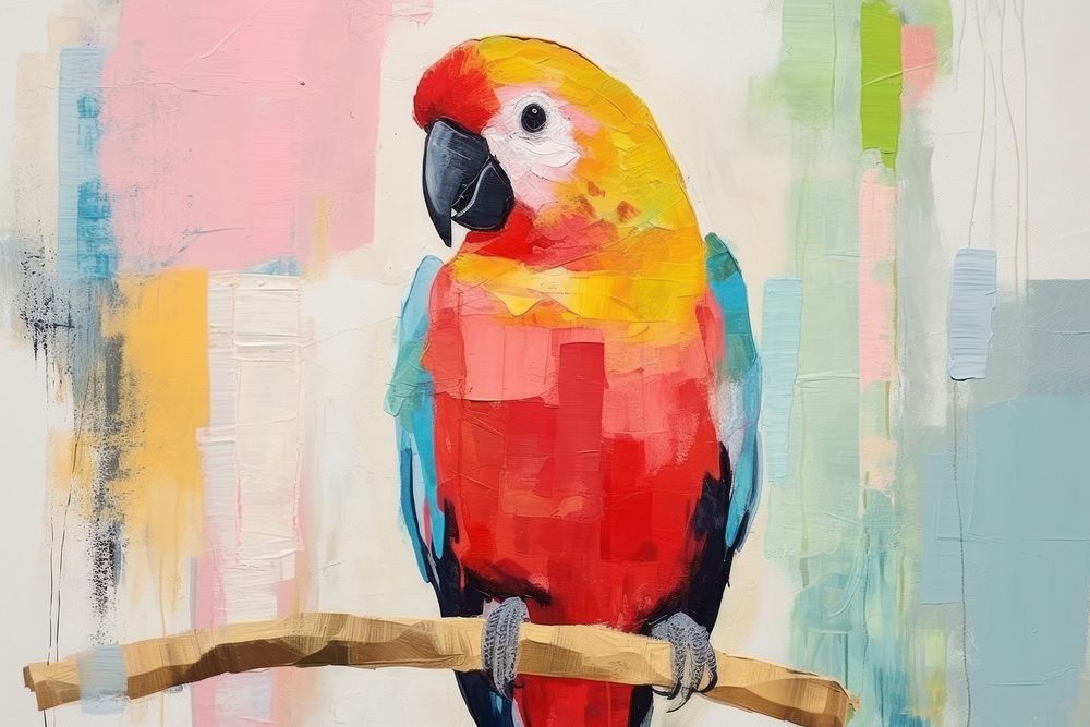 Parrot animal bird art.