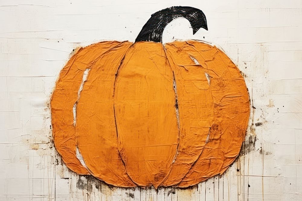 Pumpkin craft art anthropomorphic.
