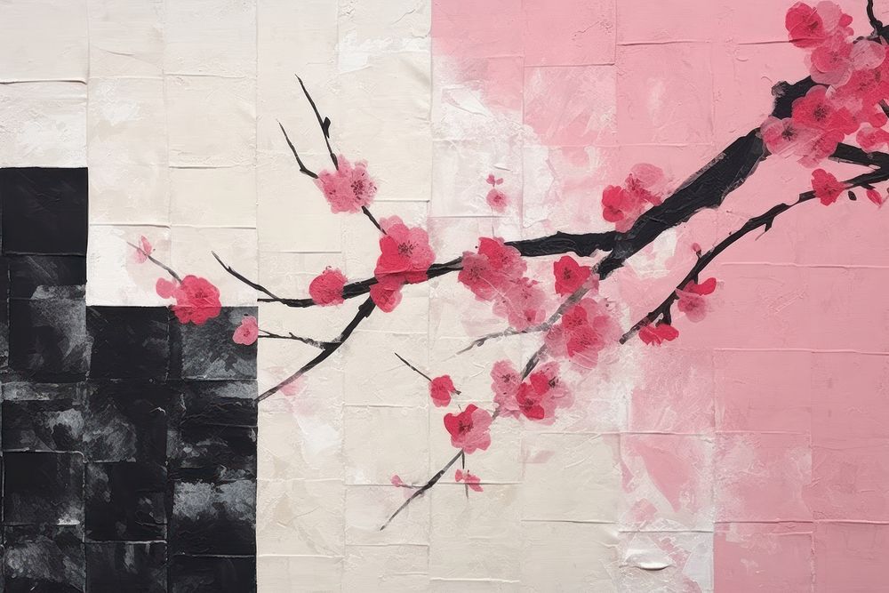 Sakura art blossom flower.