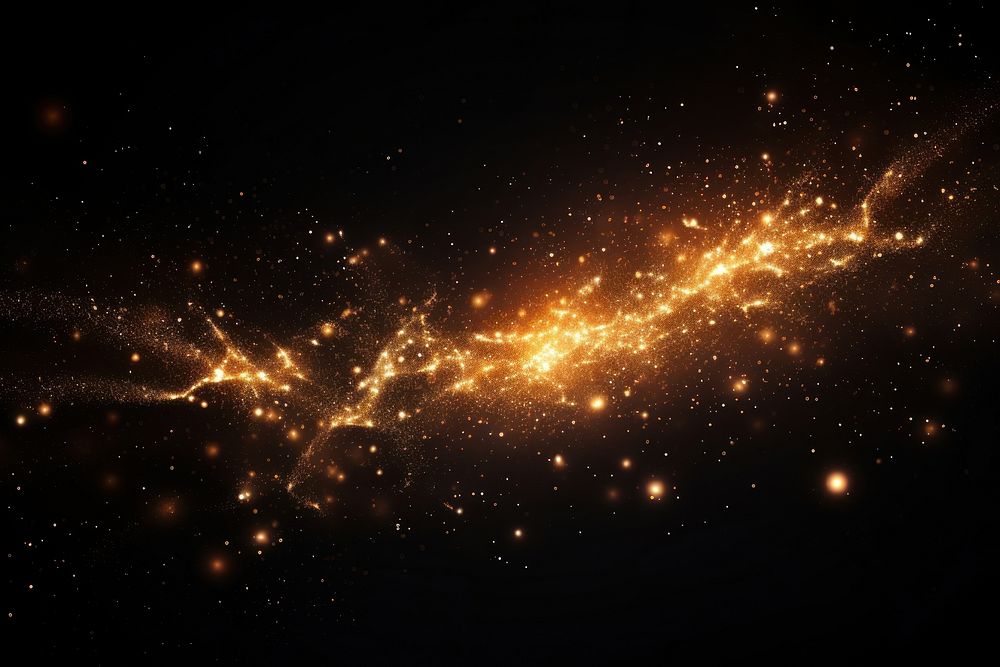 Rabibit running sparkle light backgrounds astronomy universe.