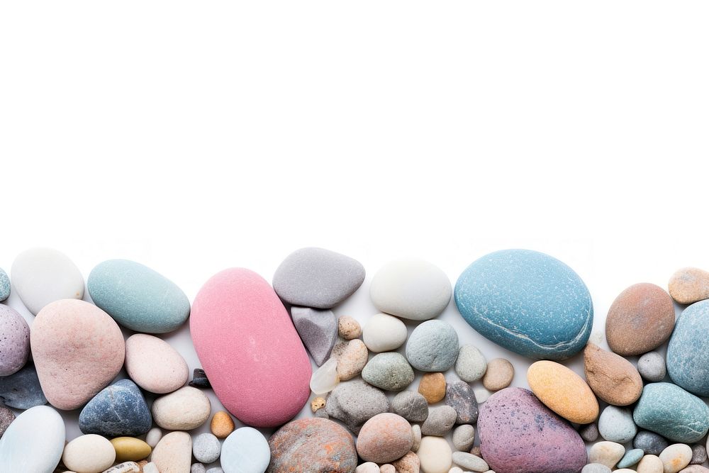 Beach rocks pastel border backgrounds pebble pill.
