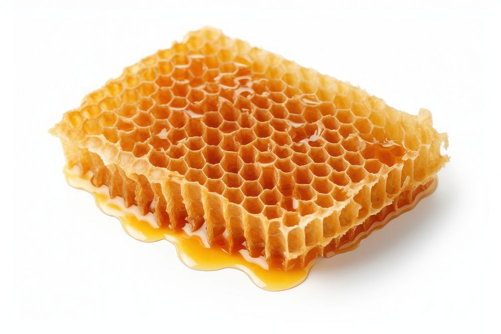 Honey comb honeycomb waffle food.