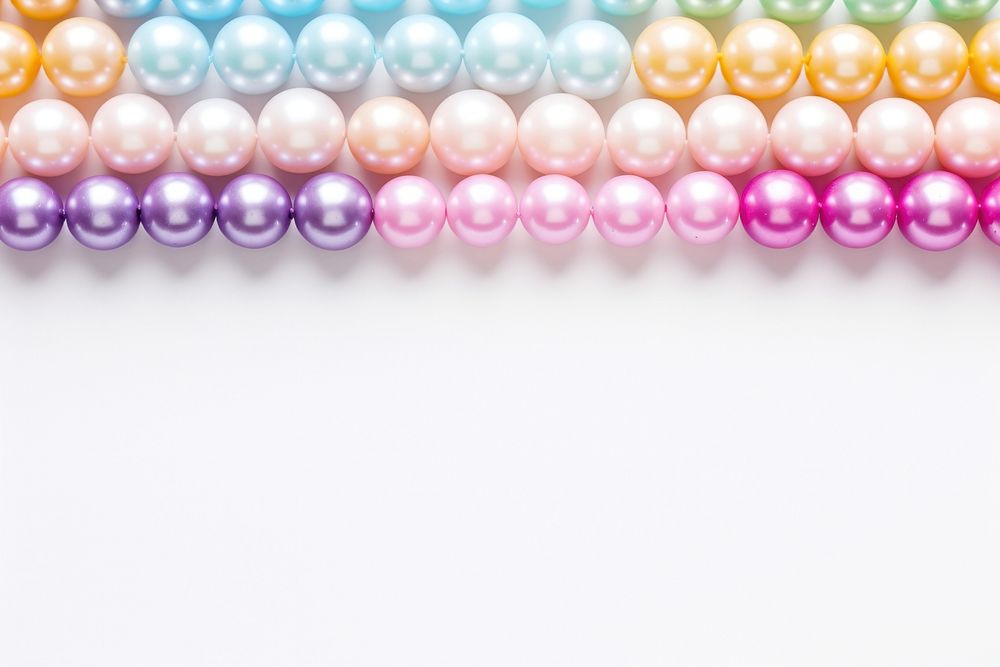 Pastel bead border backgrounds jewelry pearl.
