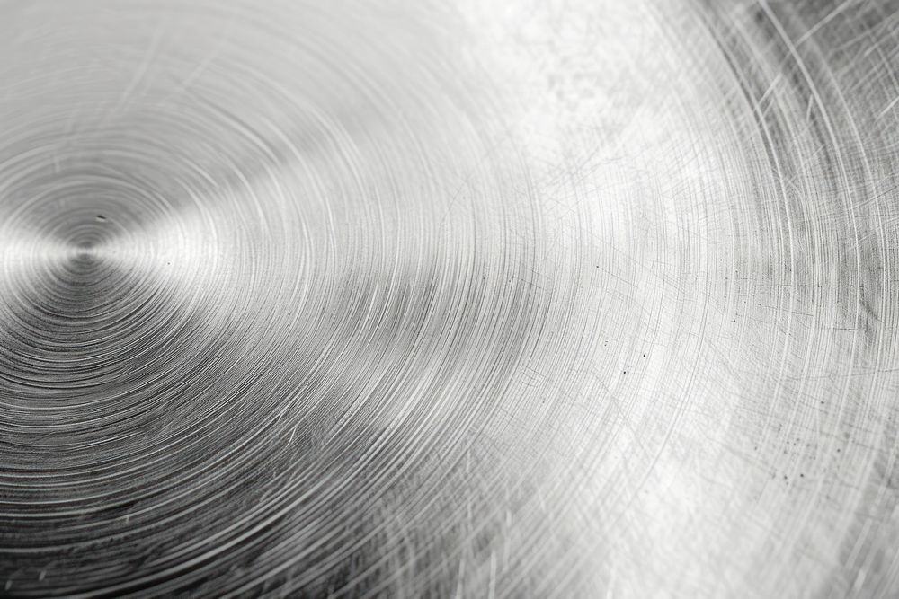Stainless steel scratch texture backgrounds concentric monochrome.