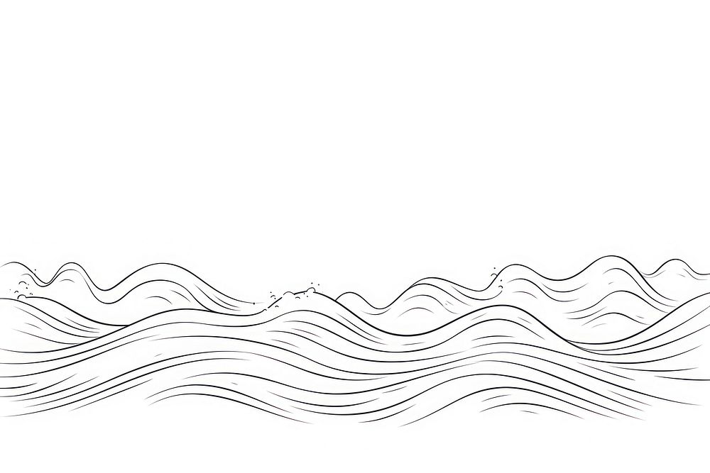 Wave sketch backgrounds drawing.