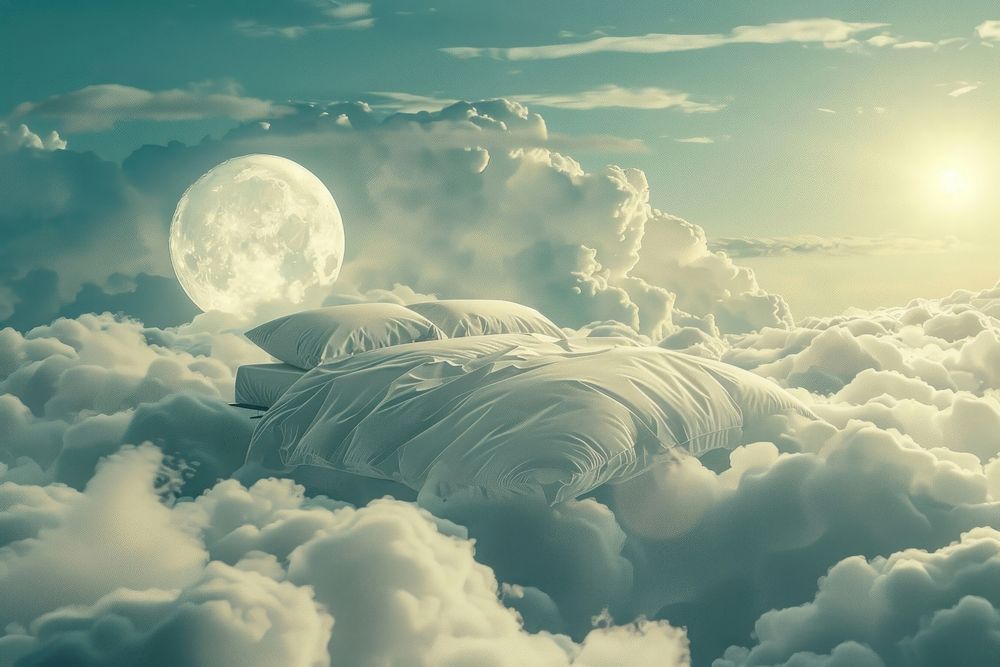 Bed cloud moon backgrounds.