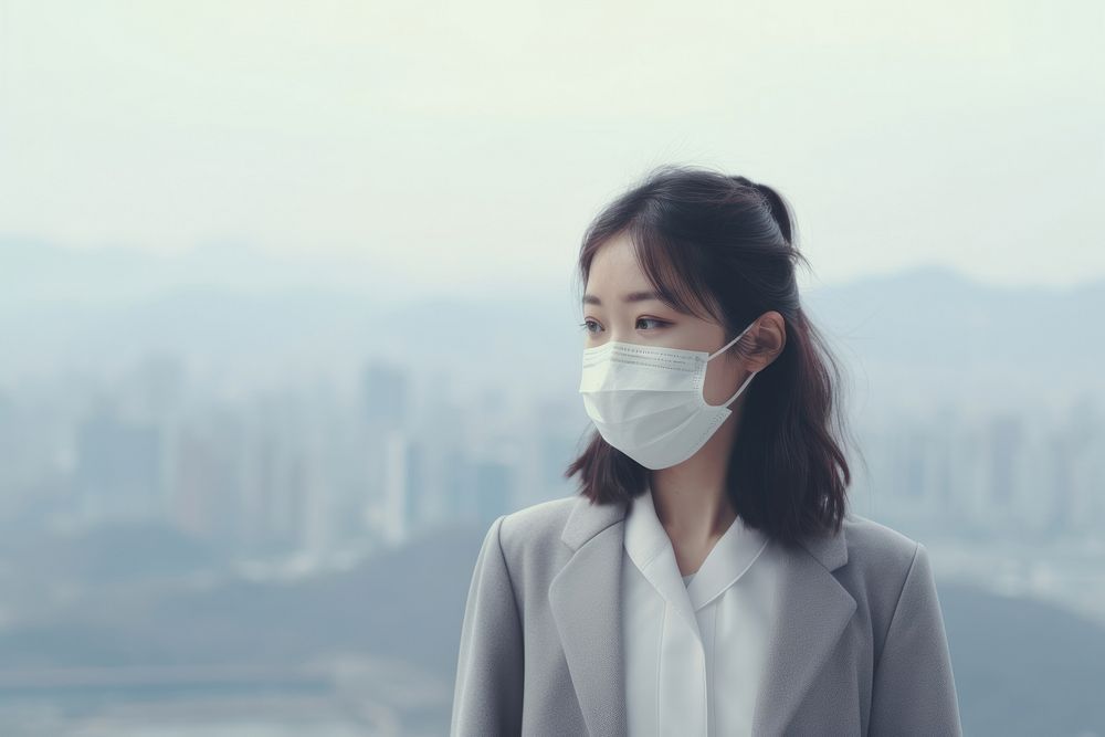Air pollution adult mask architecture.