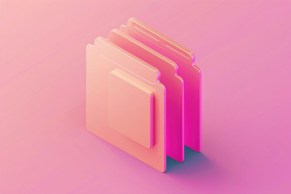 Folder icon pink file purple.