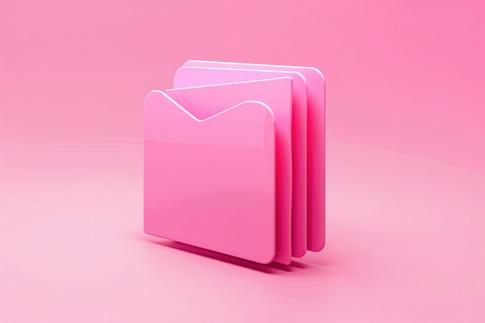 Folder icon pink file letterbox.
