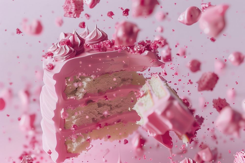 Cake background dessert food pink.
