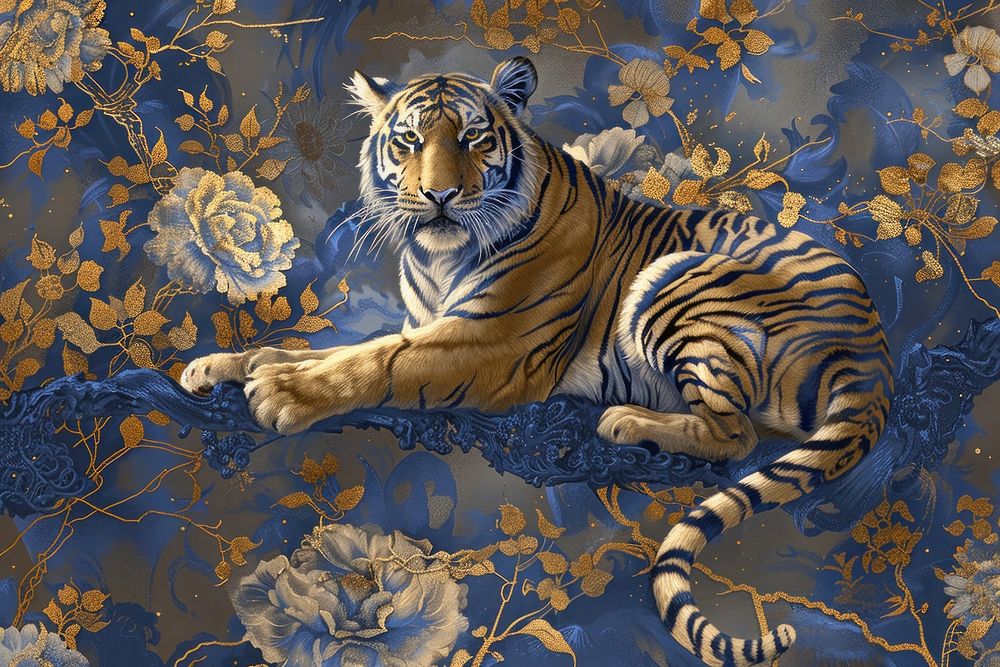 Tiger backgrounds wildlife pattern.
