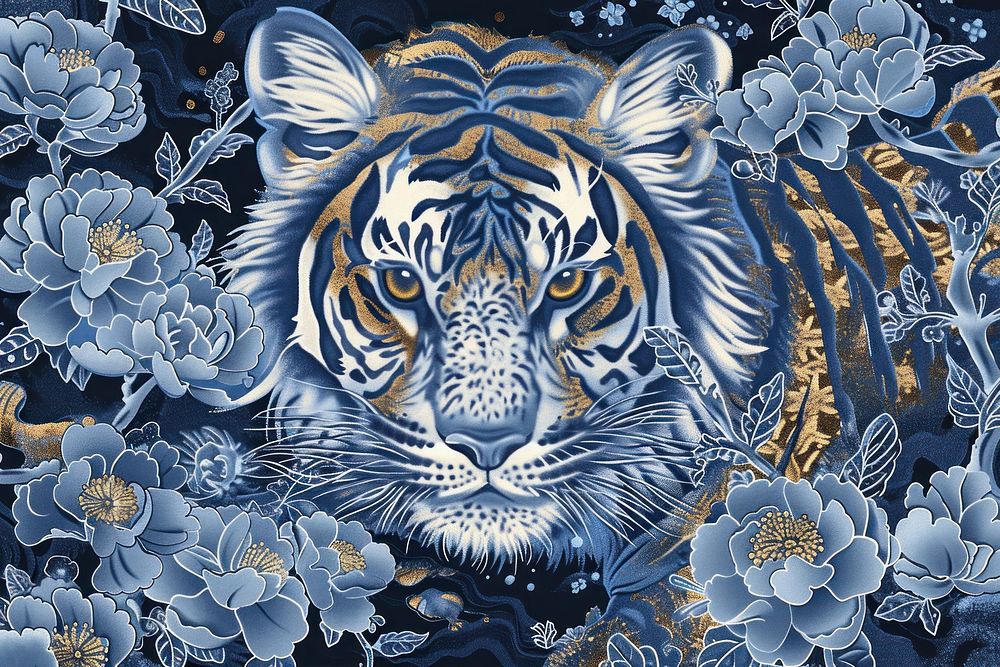 Tiger pattern backgrounds wildlife.