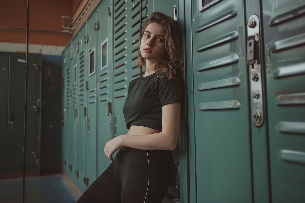 Woman body locker standing adult.
