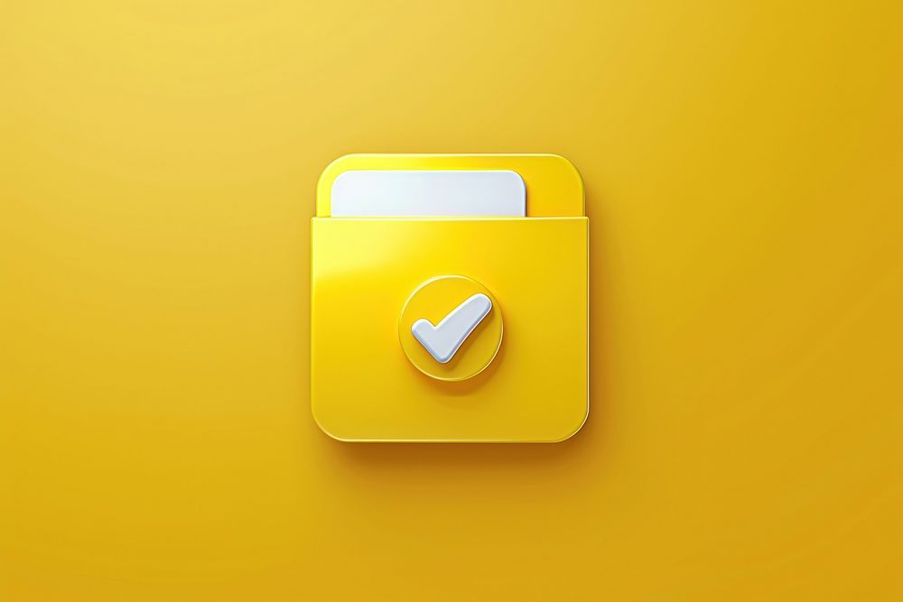Folder icon yellow technology circle.