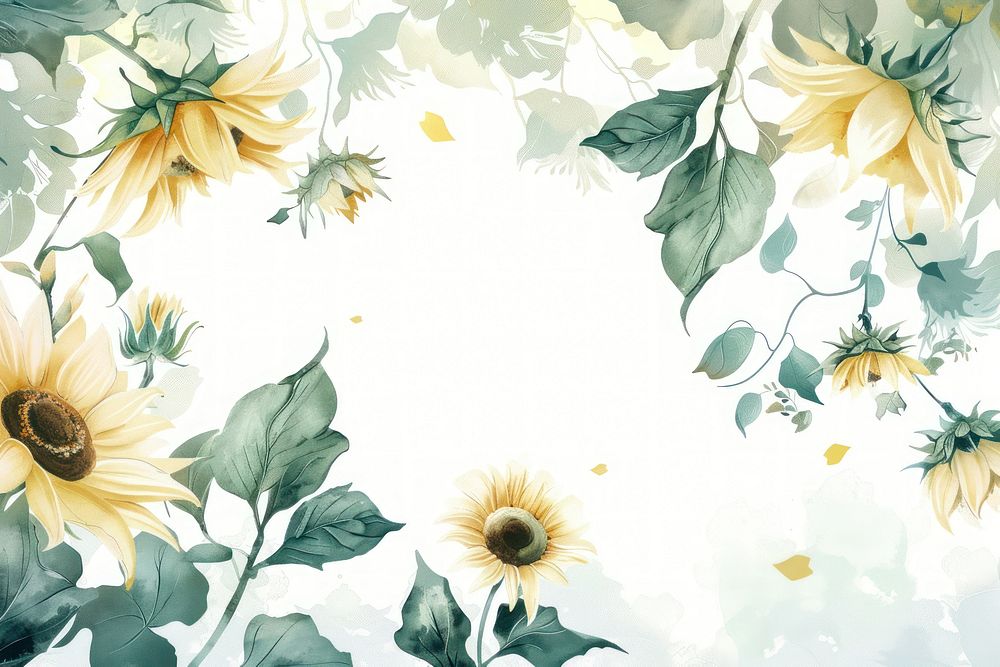 Sunflowers backgrounds pattern plant.