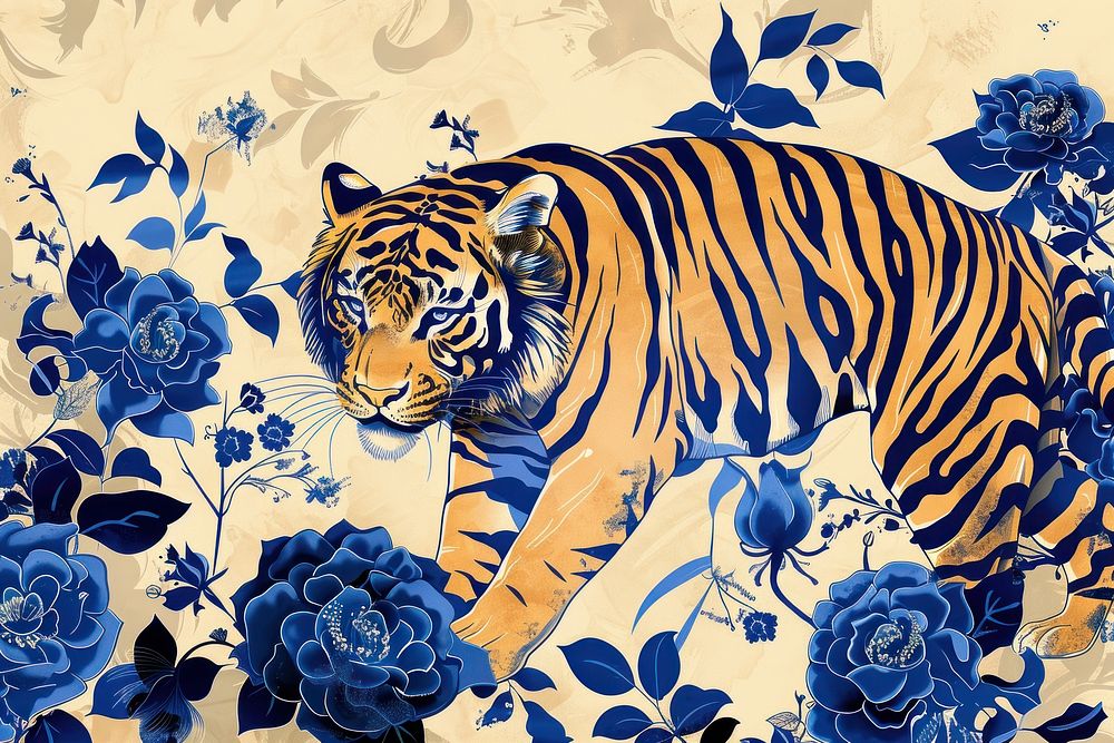 Tiger animal backgrounds pattern.