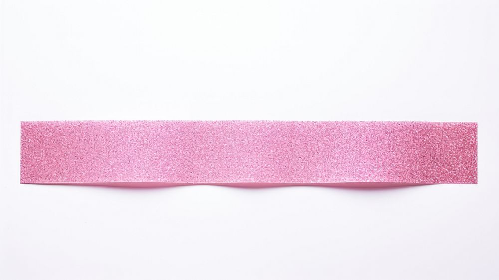 Pink glitter adhesive strip white background accessories simplicity.