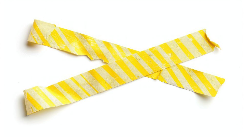 Retro minimal yellow herizontal stripes pattern adhesive strip white background accessories accessory.