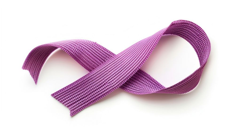 Purple ribbon white background accessories.