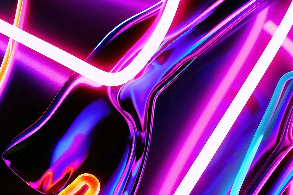 Souped Film Overlay light neon abstract.