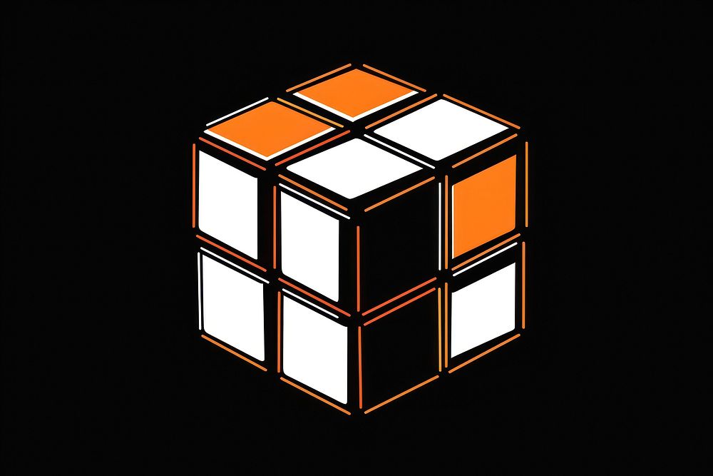 Rubik cube darkness pattern circle.