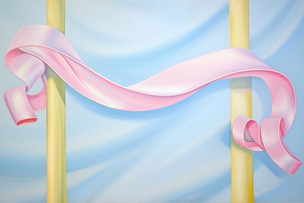 Painting of ribbon backgrounds abstract curtain.