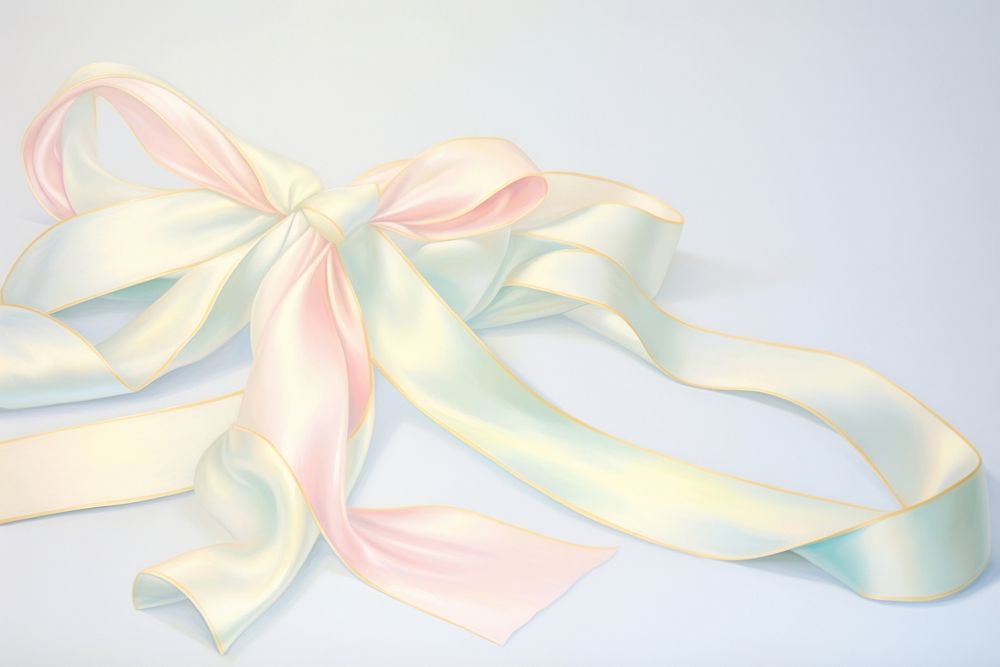 Painting of ribbon celebration accessories accessory.