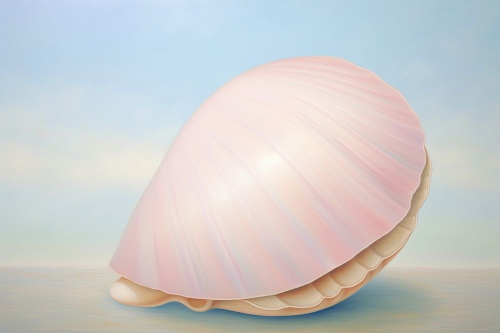 Painting of shell invertebrate simplicity seashell.