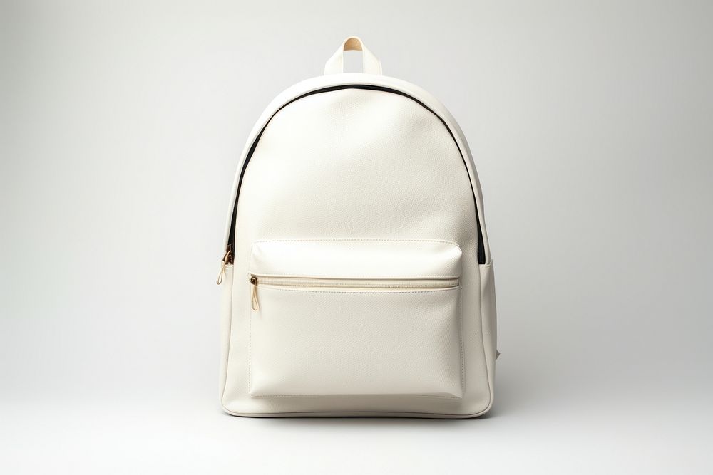 White traditional college daypacks handbag white background accessories.