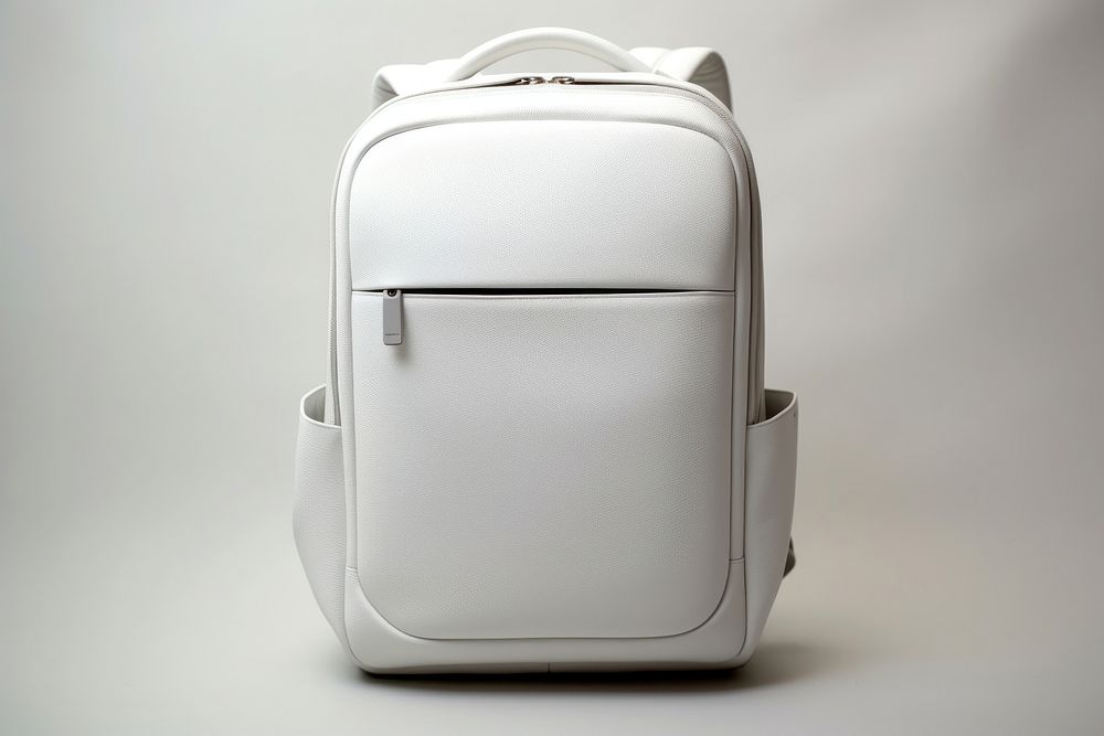 White laptop backpacks handbag accessories accessory.
