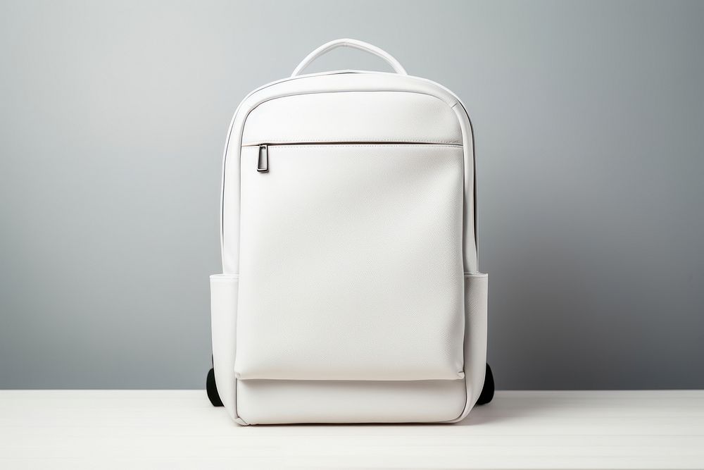 White laptop backpacks handbag architecture accessories.