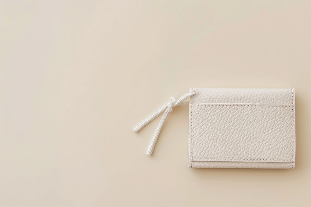 White leather string wallet accessories simplicity accessory.