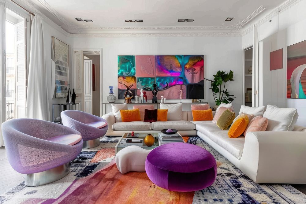 Modern luxury living room furniture cushion chair.