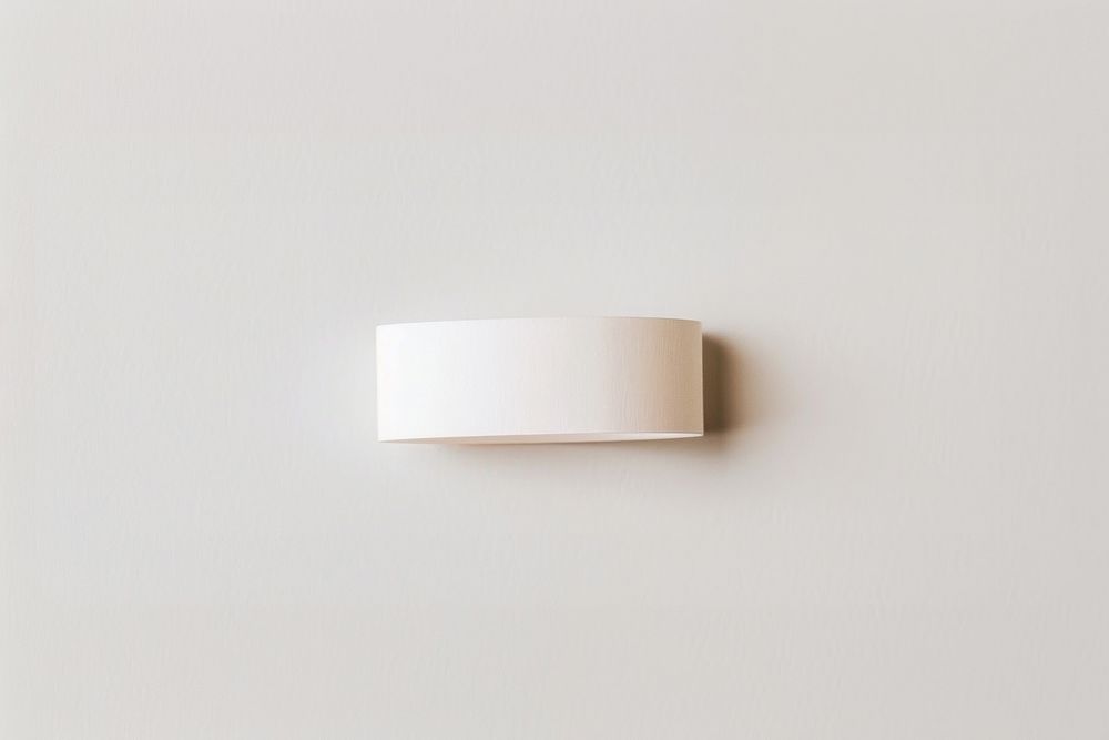 White empty paper wristband lamp wall architecture.