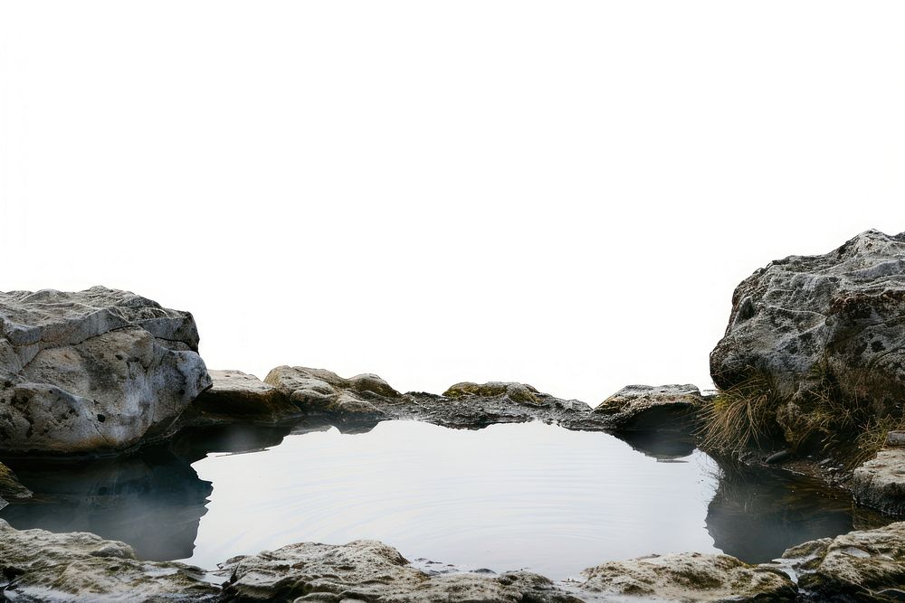 PNG Hot spring nature outdoors rock.