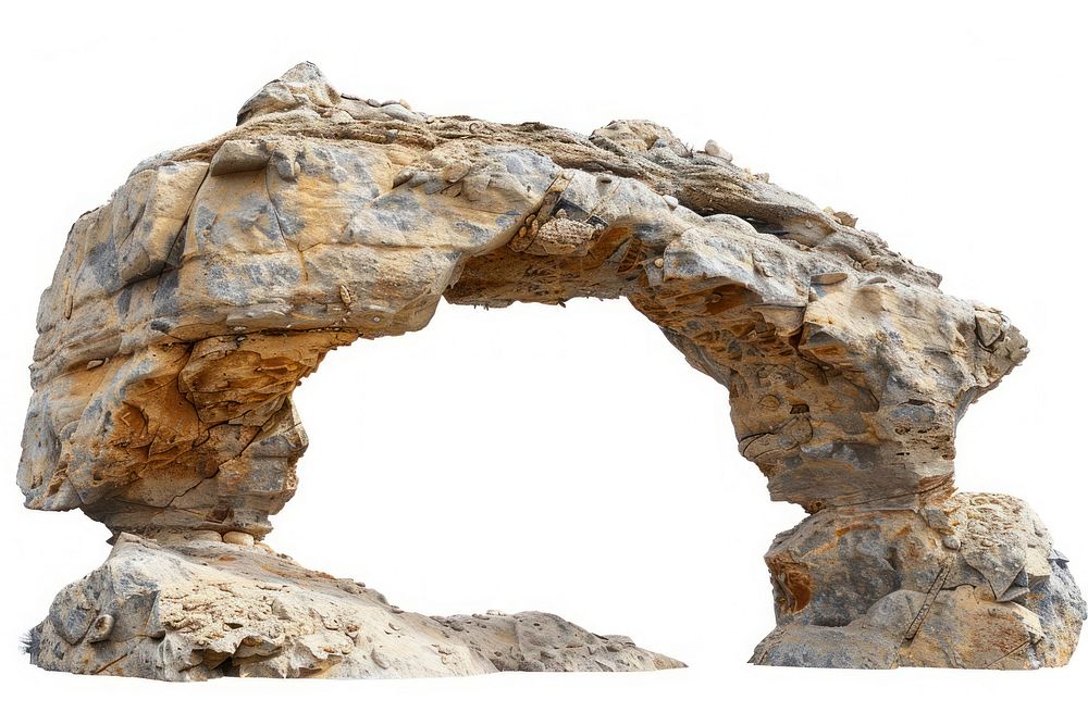 Inflexed arch outdoors nature rock.