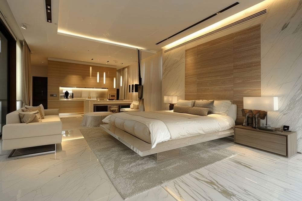 Room bed furniture bedroom.