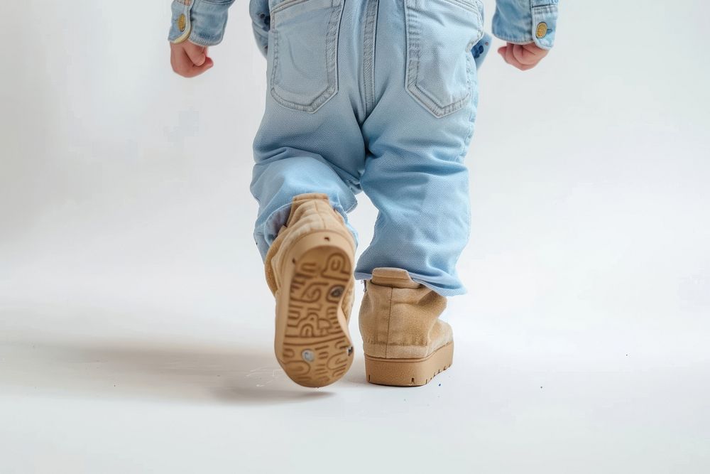 Baby walking footwear jeans denim.