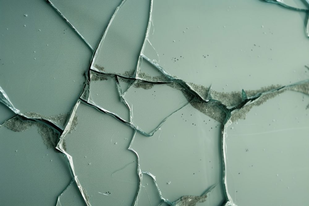 Cracks on glass backgrounds transportation deterioration.