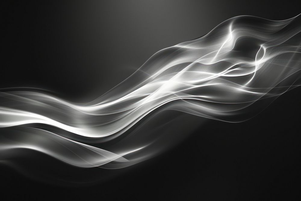 Light abstract black smoke.